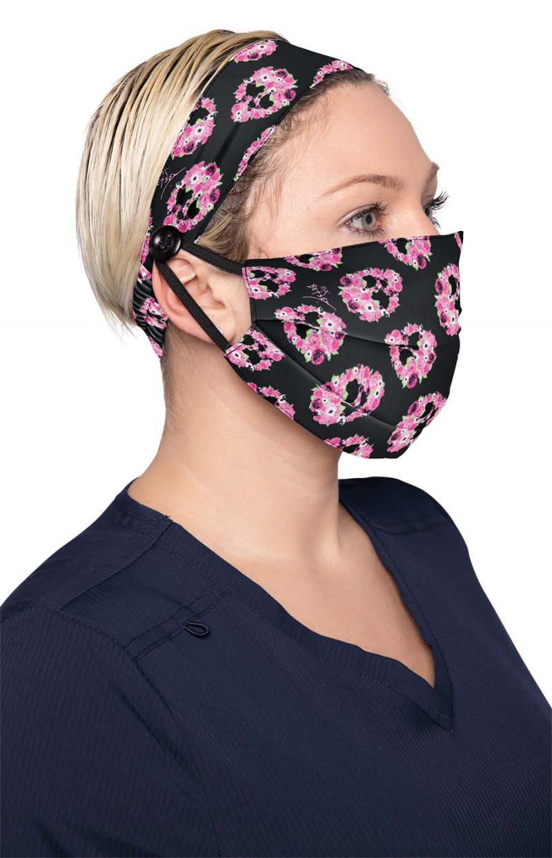 Fashion Mask + Headband Set-Koi Betsey Johnson