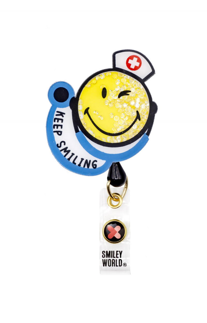 Smiley World Shaker Badge-Koi Smiley World